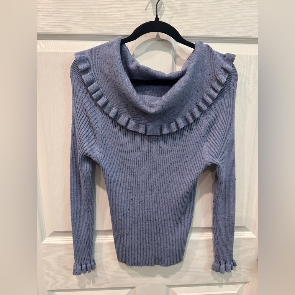 89th & Madison Women ‘s L Pullover Sweater Cowl Neck Long Sleeve